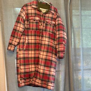 The Great Plaid Insulated Long Coat